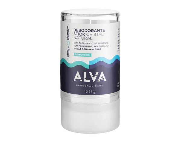 Desodorante Cristal Stick 120G Sem alumínio - Alva