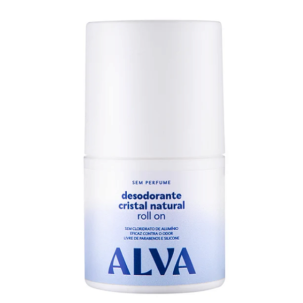 Desodorante Roll on Cristal Natural Sem Perfume Vegano 50ml