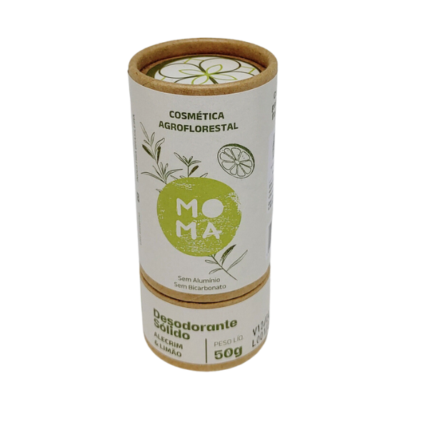 Desodorante Natural Bastão Alecrim e Limão 50g - Moma Natural