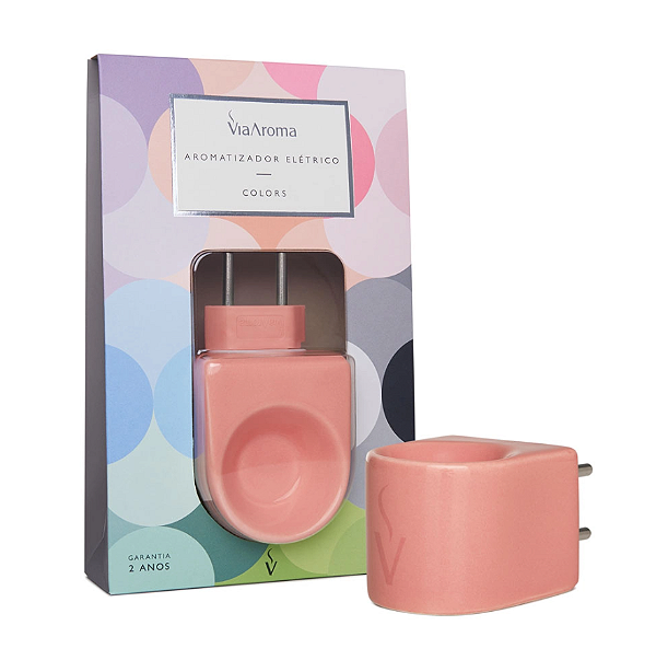 Difusor Aromatizador Elétrico Bivolt Porcelana Goiaba - Via Aroma