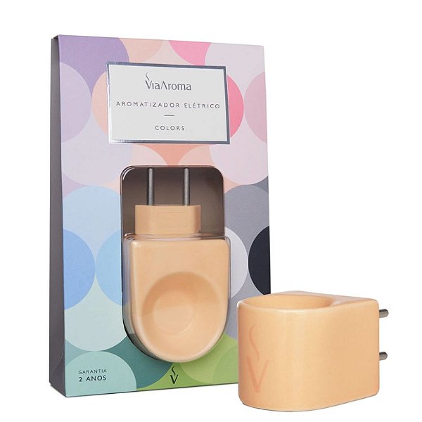 Difusor Aromatizador Elétrico Bivolt Porcelana Pêssego