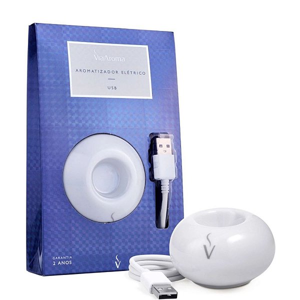 Difusor Aromatizador Elétrico USB Porcelana