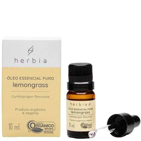 Óleo Essencial Puro Orgânico Lemongrass 10ml