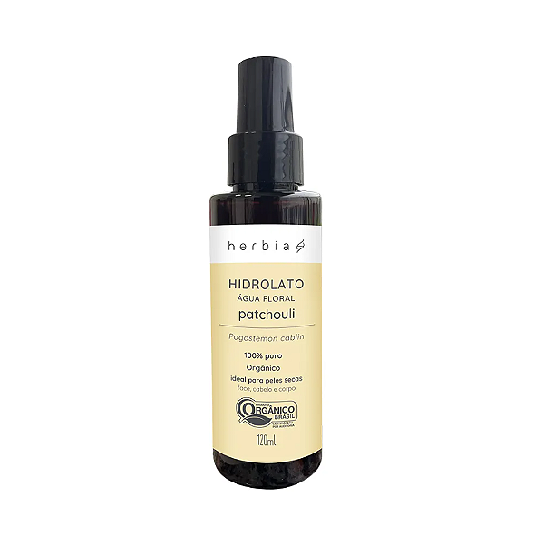 Hidrolato de Patchouli Orgânico 120ml - Herbia