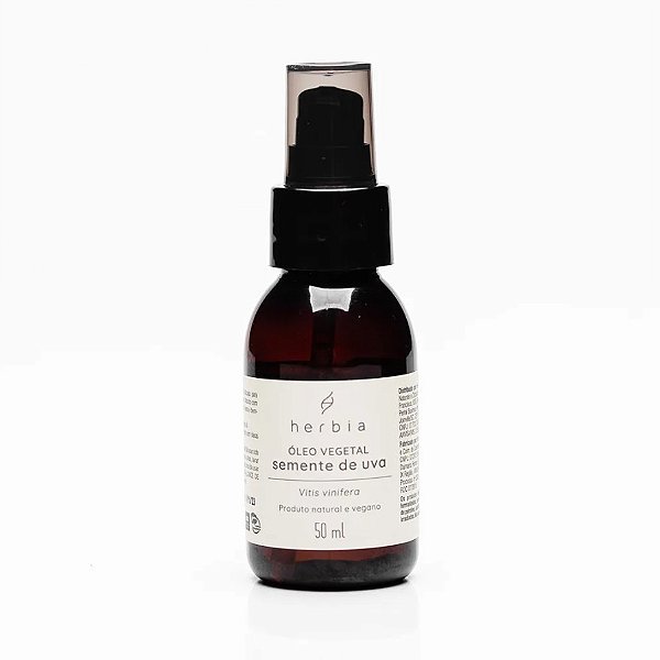 Óleo Vegetal de Semente de Uva 50ml - Herbia