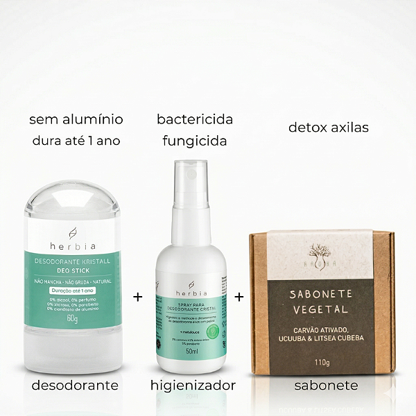 Kit Desodorante Natural Primeiros Passos