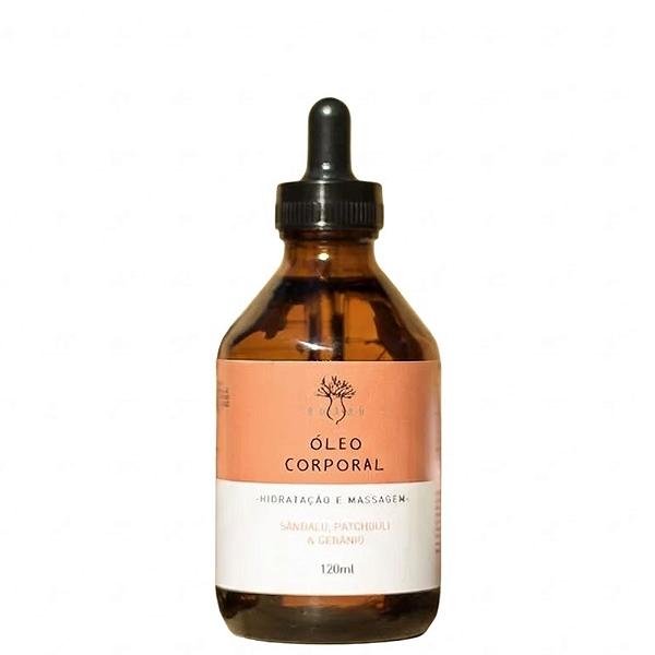 Óleo Corporal Sândalo, Patchouli e Gerânio 120ml