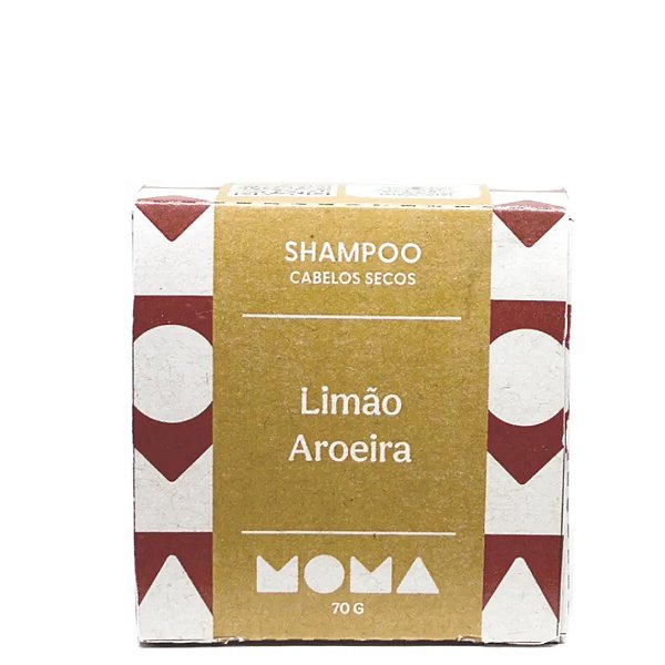 Shampoo Sólido Limão e Aroeira - Cabelos Secos 70g