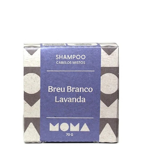Shampoo Sólido Breu Branco e Lavanda - Cabelos Mistos 70g
