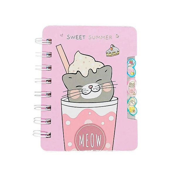 Caderneta Gatinho Sweet Summer