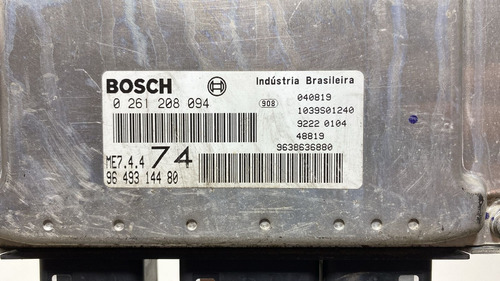 Módulo Injeção Peugeot 206 C3 1.6 Me7.4.4 Cx44