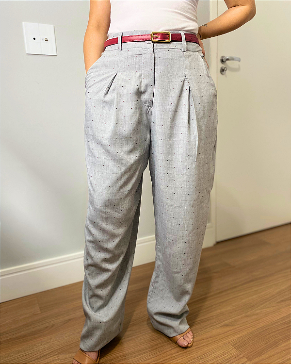Calça Social Feminina POA Cinza
