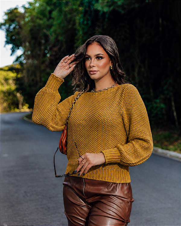 Blusa Luna - Mostarda
