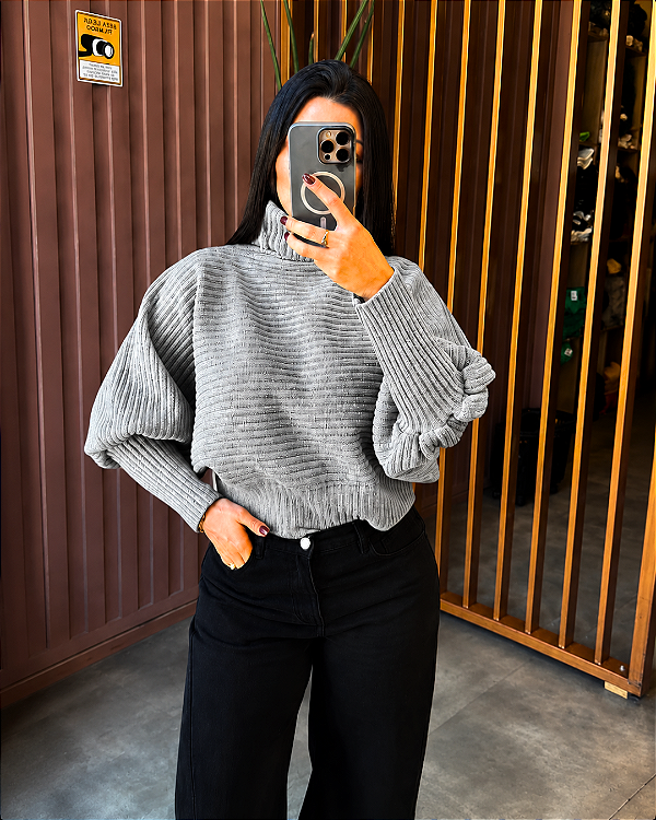 Blusa Sirlene - Cinza Mescla