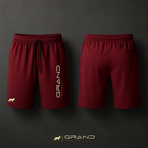 Bermuda Dryfit - Bordô