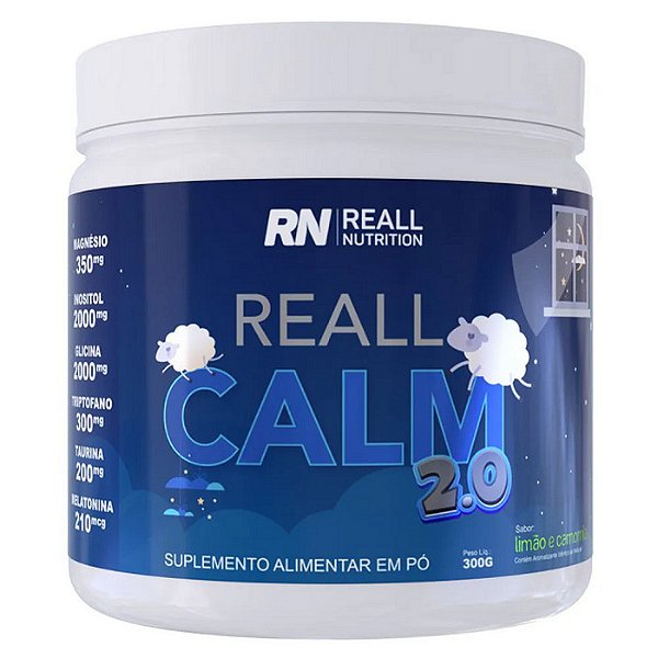 Reall Calm 2.0 Limão e Camomila 300g Reall Nutrition