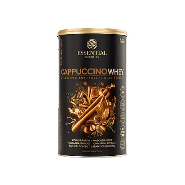 Cappuccino Whey Lata 14 Doses Essential Nutrition