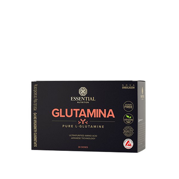 Glutamina Neutro Box 30 Sachês 150g Essential Nutrition