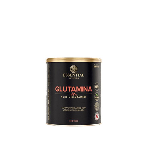 Glutamina Neutro Lata 300g Essential Nutrition