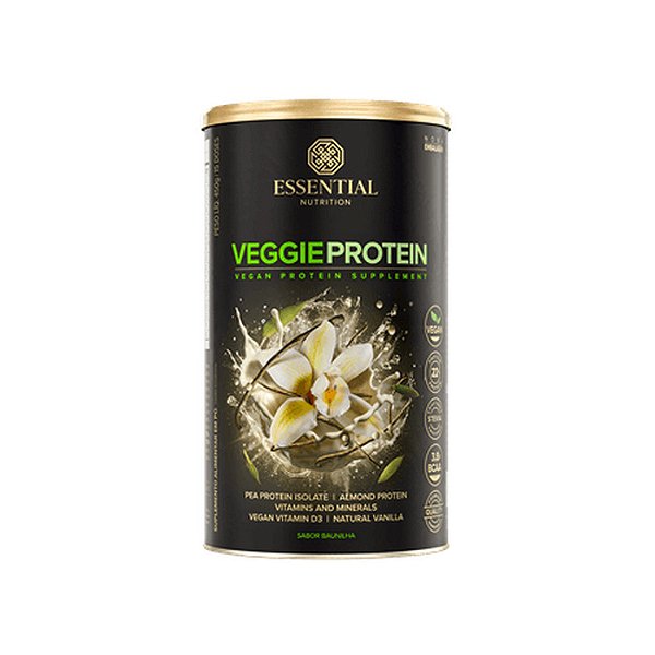 Veggie Protein Vanilla Lata 15 Doses Essential Nutrition