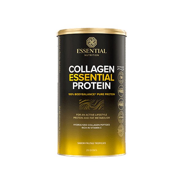 Collagen Essential Protein Frutas Tropicais Lata 25 Doses Essential Nutrition