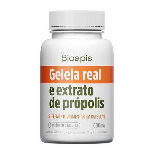 Geleia Real e Extrato de Própolis Bioapis 60 Cápsulas Minamel