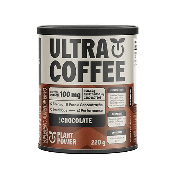 Ultracoffee Chocolate Plant Power Lata 220g