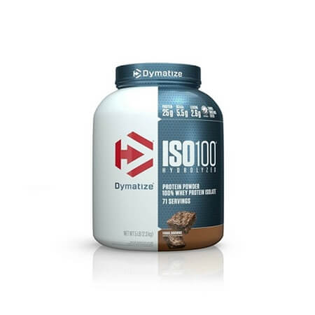 ISO 100 Fudge Brownie 5lbs (2.3Kg) Dymatize Nutrition