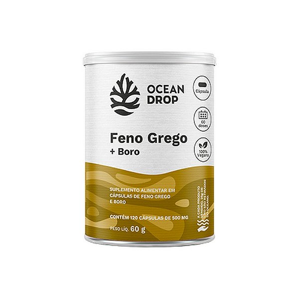 Feno Grego + Boro 120 Cápsulas Ocean Drop