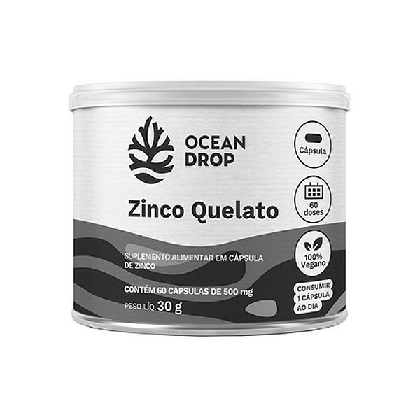 Zinco Quelato 60 Cápsulas Ocean Drop