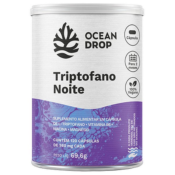 Triptofano Noite 120 Cápsulas Ocean Drop
