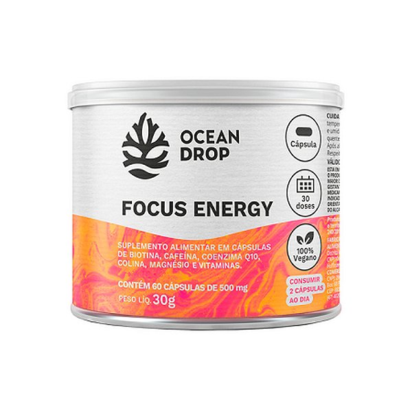 Focus Energy 60 Cápsulas Ocean Drop