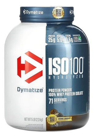 ISO 100 Chocolate Gourmet 5lbs (2.3Kg) Dymatize Nutrition