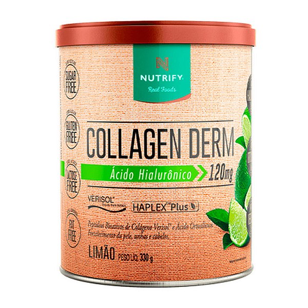 Collagen Derm Sabor Limão Lata 330g Nutrify