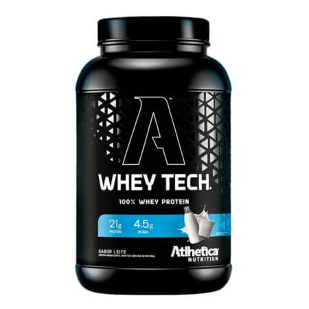 WheyTech Isolate e Concentrate 900g Leite Atlhetica Nutrition