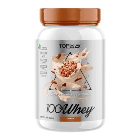 100% Whey Protein Concentrado 900g Cookies Topway
