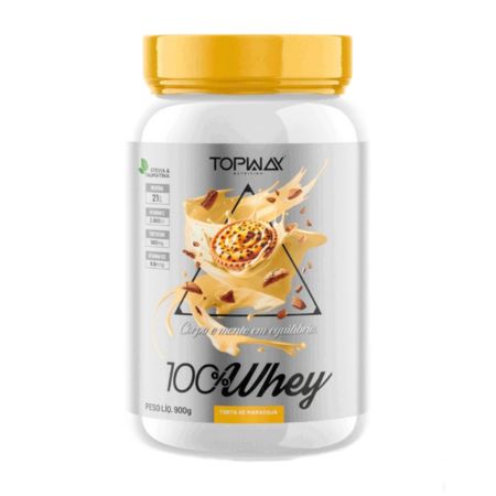 100% Whey Protein Concentrado 900g Torta de Maracujá Topway