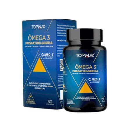 Ômega 3 Fosfatidilserina 60 Cápsulas Topway