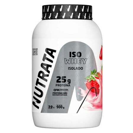 Iso Whey 900g Morango Nutrata