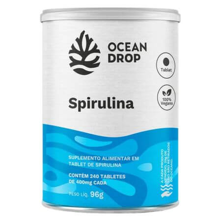 Spirulina 240 Cápsulas 520mg Ocean Drop