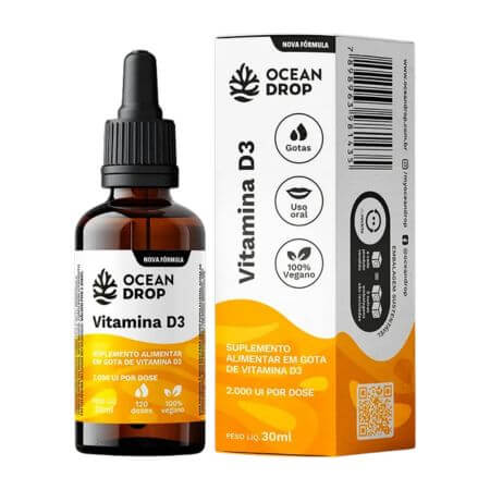 Vitamina D3 30ml Sabor Menta Ocean Drop