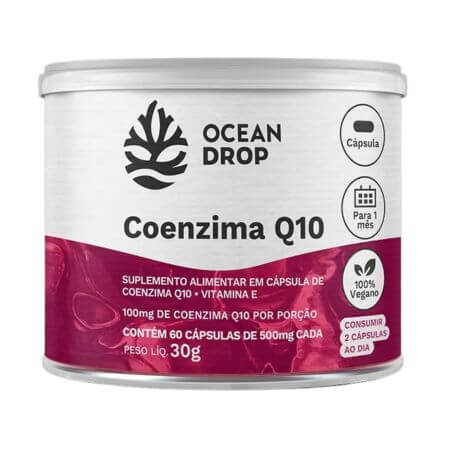 Coenzima Q10 200mg 60 Cápsulas Ocean Drop