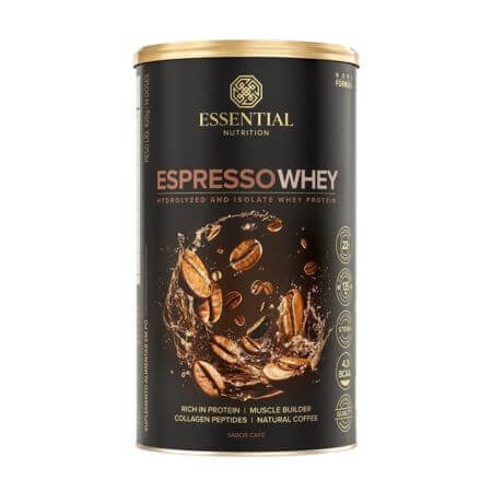 Espresso Whey Lata 14 Doses Essential Nutrition
