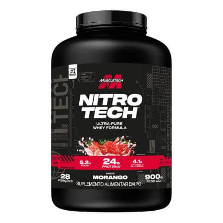 Nitrotech Ultra-Pure Morango 900g MuscleTech