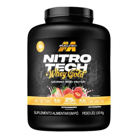 Nitrotech New Whey Gold Strawberry 1.93Kg MuscleTech