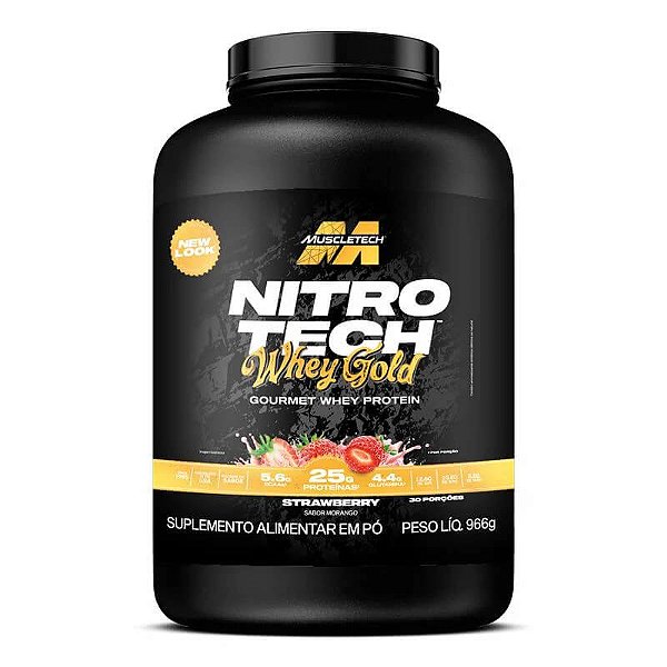 Nitrotech New Whey Gold Strawberry 966g MuscleTech