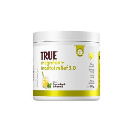 Magnésio + Inositol Relief 3.0 Capim-Limão, Hortelã e Erva Doce 350g True Source