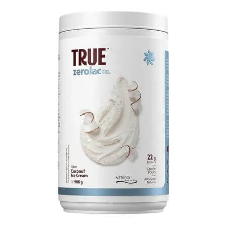 True Zero Lactose Whey Protein Coconut Ice Cream 900g True Source