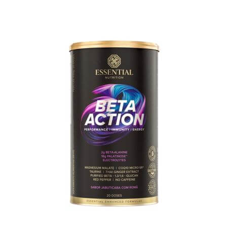 Beta Action Jabuticaba Com Romã Lata 630g 20 Doses Essential Nutrition