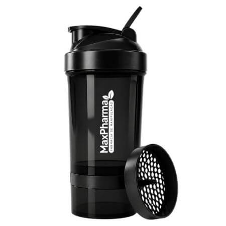 Coqueteleira Smart Duo Preta 500ml MaxPharma